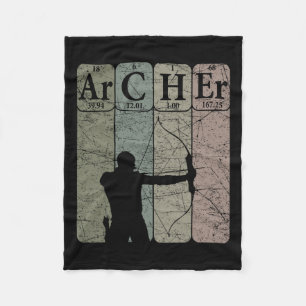 Archer Periodensystem Elemente Bogenschießen Bogen Fleecedecke