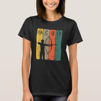 Archer Periodensystem Elemente Bogenschießen Bogen T-Shirt