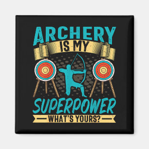 Archer Retro Vintage Bogenschießen Ist Meine Super Magnet