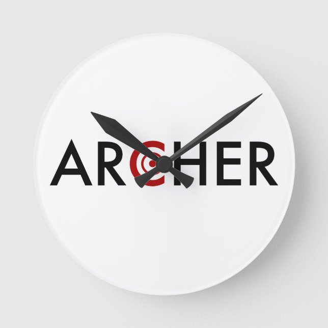 Archer Runde Wanduhr (Vorderseite)