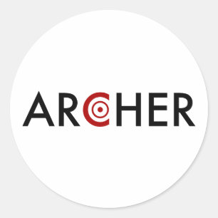 Archer Runder Aufkleber