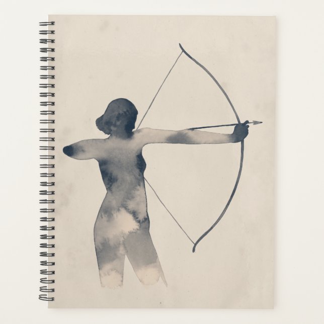 Archeress Watercolor-Silhouette Planer (Vorderseite)