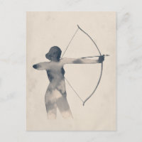 Archeress Watercolor-Silhouette