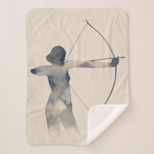Archeress Watercolor-Silhouette Sherpadecke