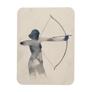 Archeresswatercolor-Silhouette Magnet