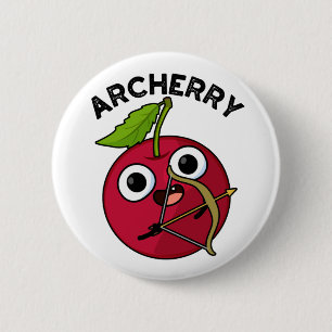 Archerry Funny Frucht Archery Pun Button