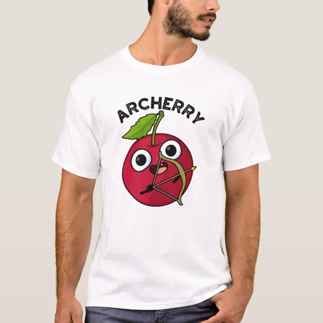 Archerry Funny Frucht Archery Pun T-Shirt (Vorderseite)