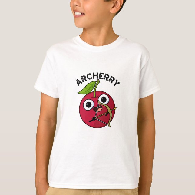 Archerry Funny Frucht Archery Pun T-Shirt (Vorderseite)