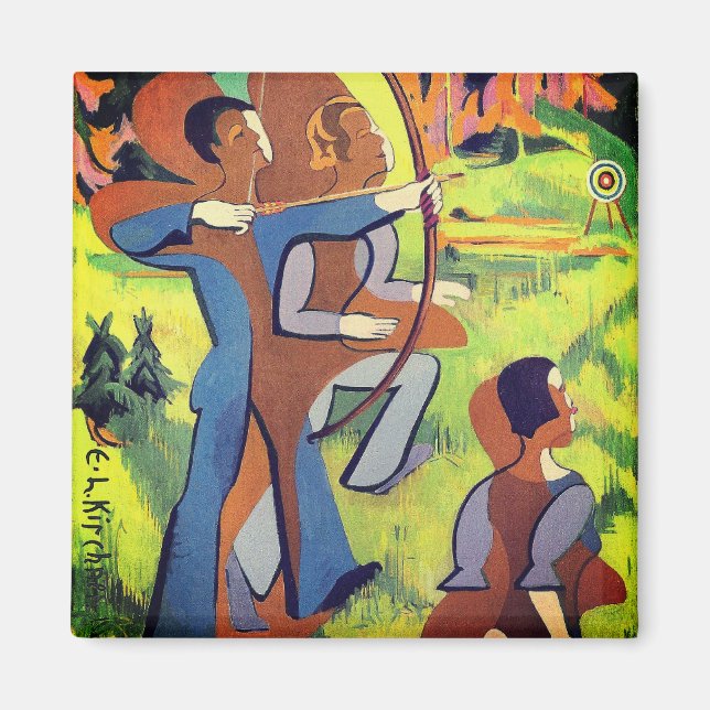 Archers (1935-1937) von Ernst Ludwig Kirchner Magn Magnet (Vorne)