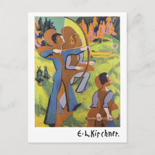 Archers (1935-1937) von Ernst Ludwig Kirchner Postkarte