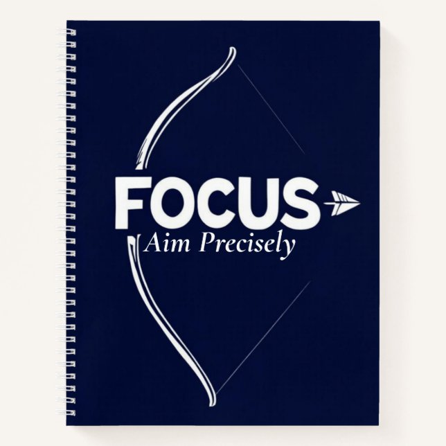Archer's Focus | Metaphorical Aim & Precision Art Notizbuch (Vorderseite)