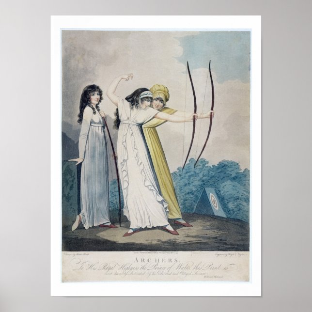 Archers, graviert von J.H. Wright (fl.1795-1838) u Poster (Vorne)