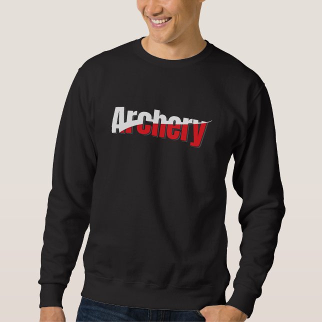 Archery Abstrakt Swish - Graphic Two-Tone Art Sweatshirt (Vorderseite)