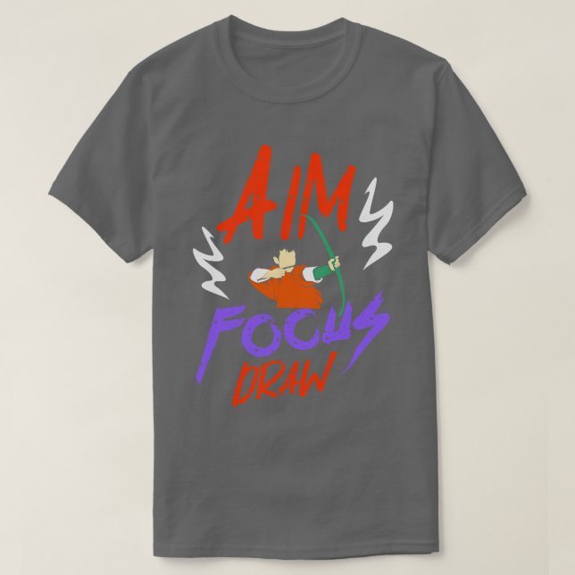 Archery Aim Focus Zeichn T-Shirt (Design vorne)