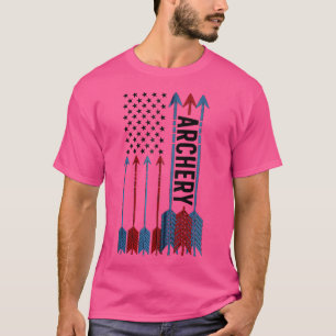 Archery American Flag Archer Archery Lover T-Shirt