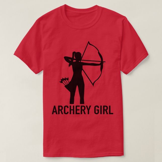 Archery Bow Arrow Archer GirlArchery Girl  T-Shirt (Design vorne)
