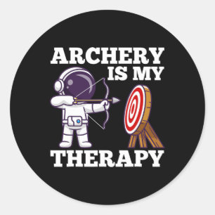 Archery Bow Hunting Archer Runder Aufkleber