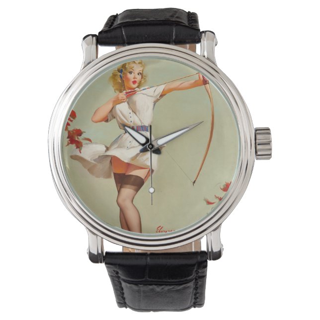 Archery Button-Up Girl Armbanduhr (Vorderseite)
