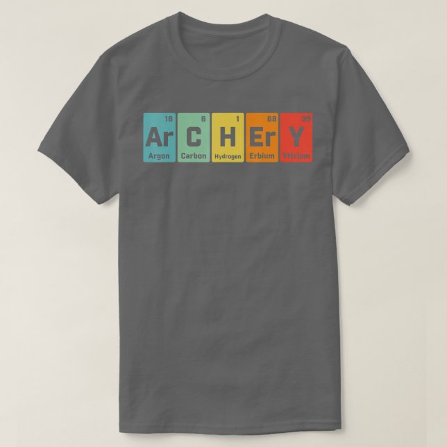 Archery Chemistry Periodic able of Elements Men Ar T-Shirt (Design vorne)