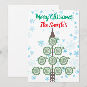 Archery Christmas Card Feiertagskarte
