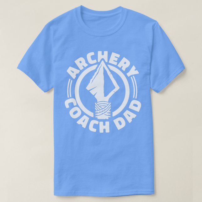 Archery Coach DadTargets Bow Arrows Trainer Archer T-Shirt (Design vorne)