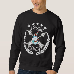 Archery Coach Unicorn Bow Jagd Pfeile Hunter Ar Sweatshirt