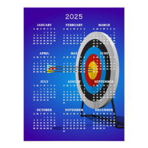 Archery Design 2025 Kalender Poster