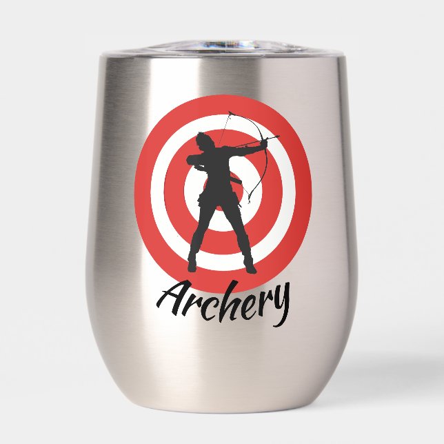 Archery Design Thermal Wine Tumbler (Vorderseite)