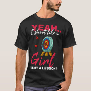 Archery Girl Archer Bow & Arrow Jagd T-Shirt