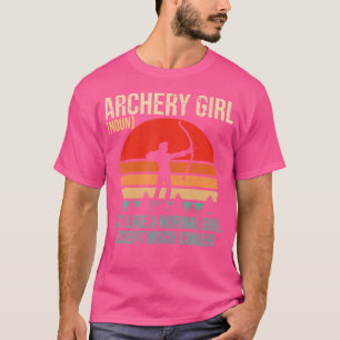 Archery Girl Definition Bow Jagd Bogenschießen Fra T-Shirt