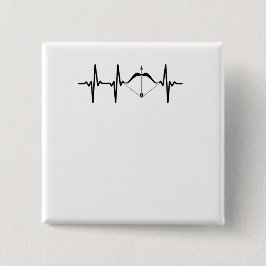 Archery Heartbeat Bow and Arrow Archer Button