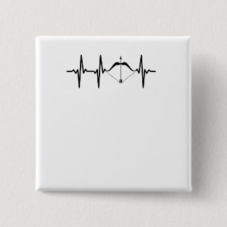 Archery Heartbeat Bow and Arrow Archer Button