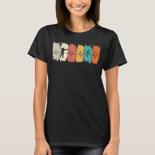 Archery Heartbeat Retro Vintag Bow und Arrow Mens T-Shirt