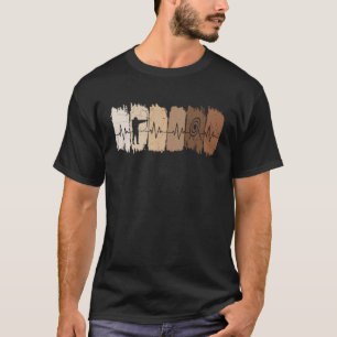 Archery Heartbeat Retro Vintag Bow und Arrow Mens T-Shirt