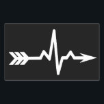 Archery Heartbeat Sports Rechteckiger Aufkleber<br><div class="desc">You're looking for a funny archery heartbeat design? This is the perfect design for a birthday or christmas gift! If you love the feeling to shoot your arrow with your bow and hit your target get this desgin - for boys and girls! Also great as a gift for the whole...</div>