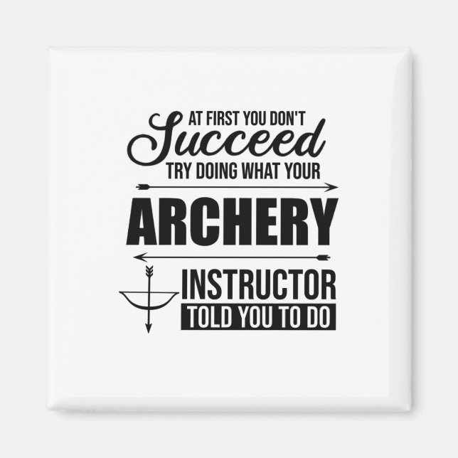 Archery Instructor Coach Magnet (Vorne)