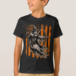 Archery Jagd Ghost Halloween Beängstigende Kostüm T-Shirt