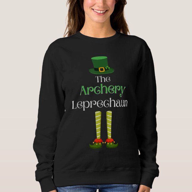 Archery Leprechaun Matching Family Group St. Patri Sweatshirt (Vorderseite)