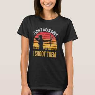 Archery Lover ich trage keine Bogen, die ich ihnen T-Shirt