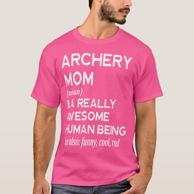 Archery Mama Definition Barebow Compound Bo T-Shirt (Vorderseite)