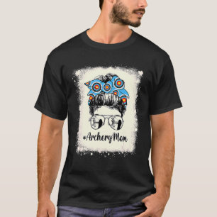 Archery Mama Messy Bun Hair Bandana Frauen Motheru T-Shirt