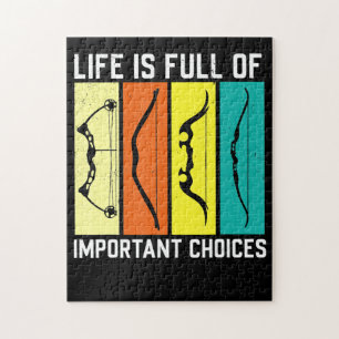 Archery Men Bow Hunter Geschenk Bogenschützen Kost Puzzle