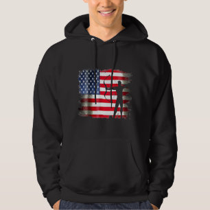 Archery Patriotic American Flag 4. Juli Archer Hoodie