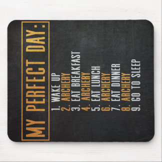 Archery Perfect Day | Bogenschießleder Mousepad