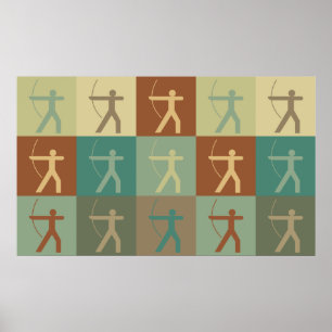 Archery Pop Art Poster