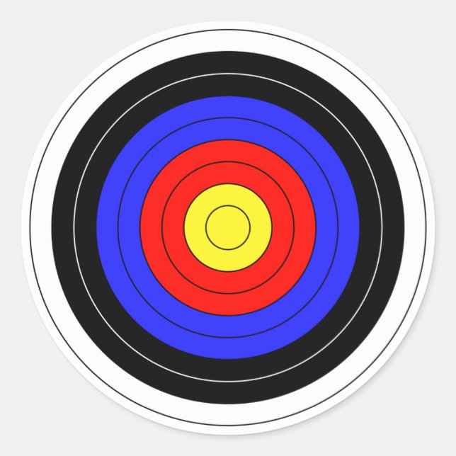 archery runder aufkleber (Vorderseite)