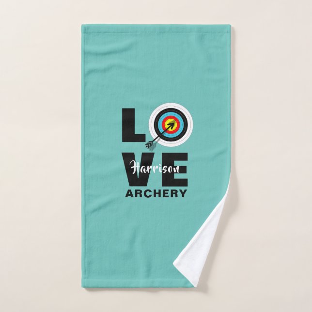Archery Sport Cool Typografy Archers Personalisier Handtuch (Handtuch)