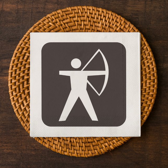 Archery Symbol Paper Napkins Serviette (Von Creator hochgeladen)