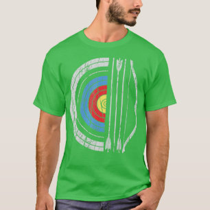 Archery Target Bow And Arrow Archer Retro Vintage  T-Shirt