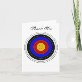Archery Target Design Vielen Dank Dankeskarte